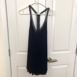 SALE TIL 7/16 Navy Lulu’s Dress with deep V